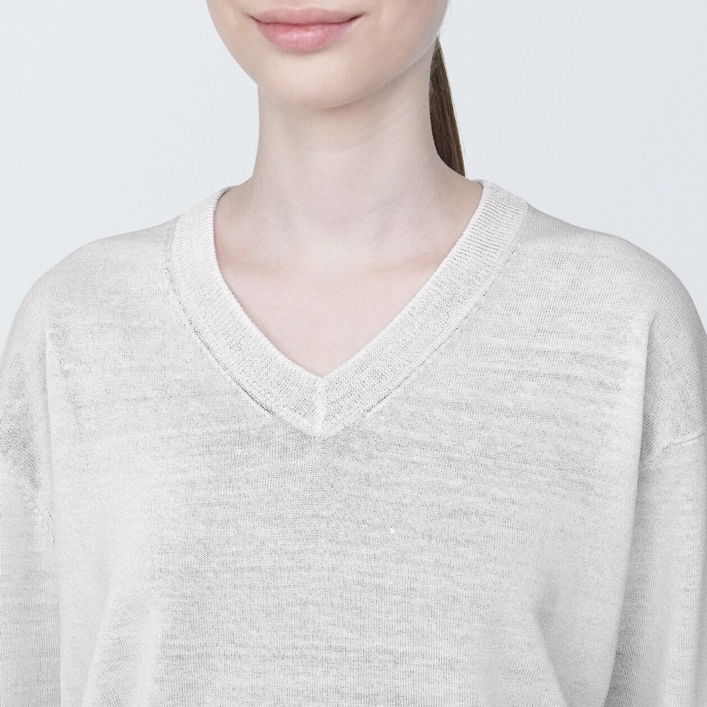 Women's Hemp Blend V Neck Sweater